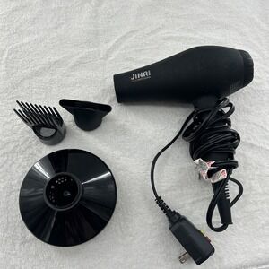 JINRI Paris Professional Black Hair Dryer JRI-104All Used 88.5" cord Attachments